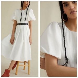 Anthropologie Eri + Ali Corset Seamed Midi Dress